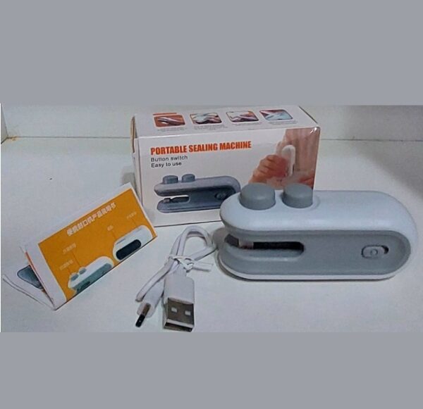 Sellador Bolsas Mini Recargable Cutter Recargable USB + Imán - Imagen 4