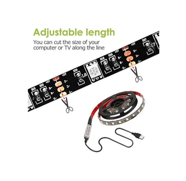 Tira de Leds TV RGB 3 Metros 90 leds + Control Remoto - Imagen 3