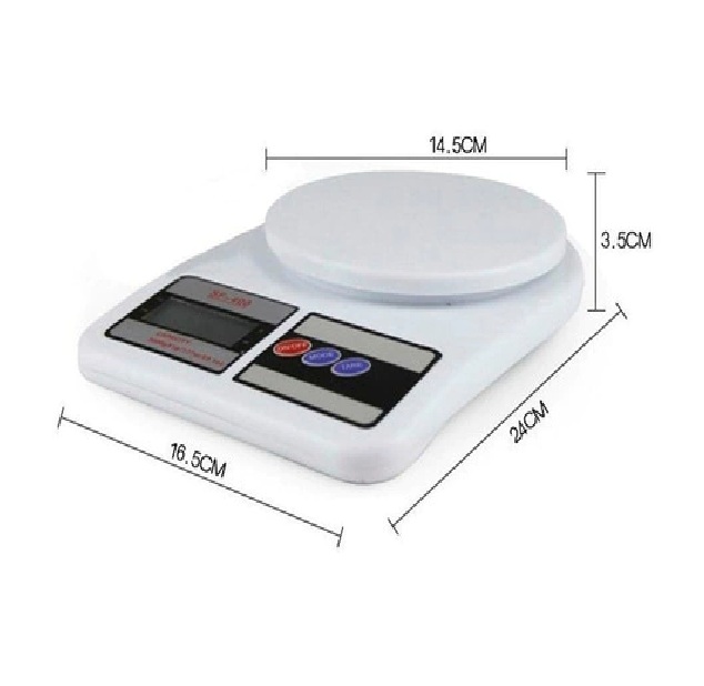 Balanza de Cocina Digital De 1gr a 10Kg + 2 Pilas AAA - Imagen 2