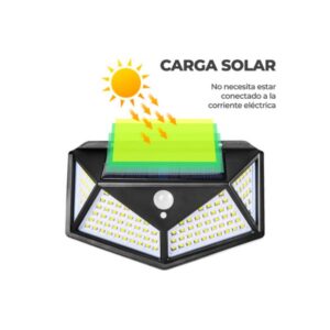 Panel Reflector Solar 4 Leds Sensor Movimiento 100 leds IP65