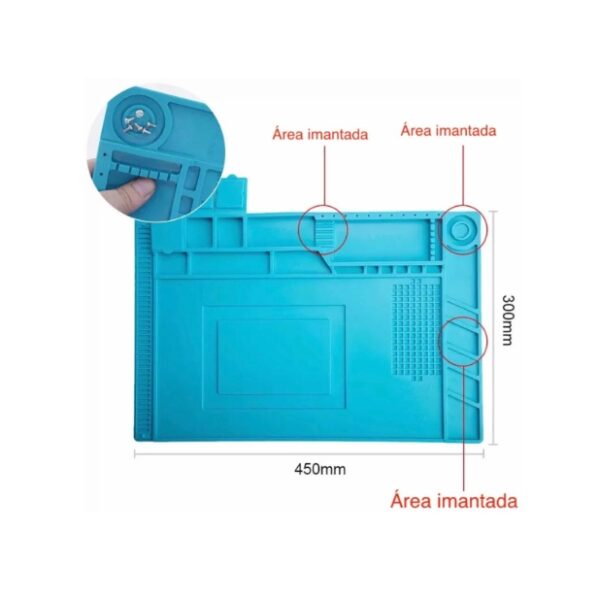 Manta Antiestatica Soldar Y Reparar Electr. Silicona Celular - Imagen 2