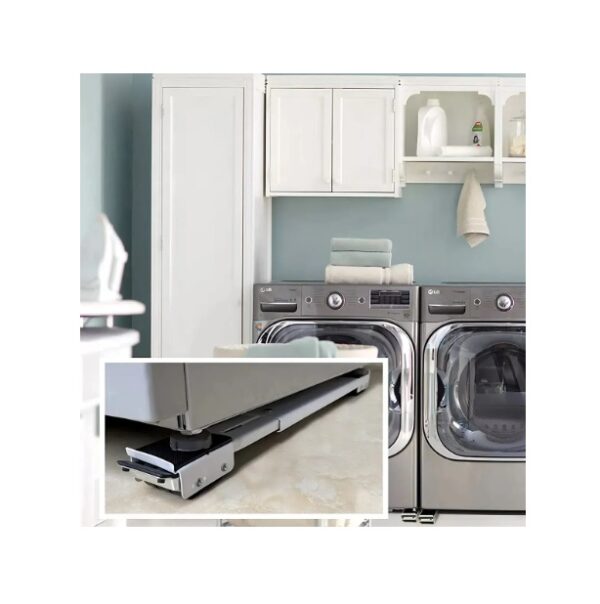 Soporte Ajustable Ruedas Para Electrodomésticos Muebles - Imagen 4