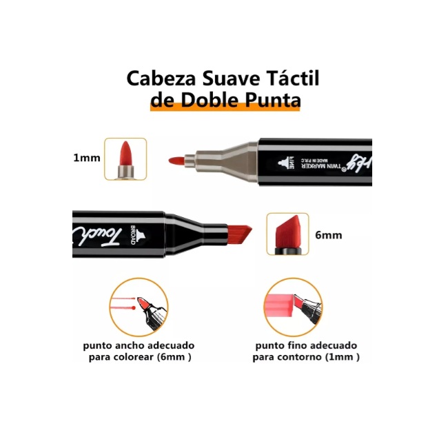Marcadores Resaltadores Touch Doble Punta x12 - Imagen 3
