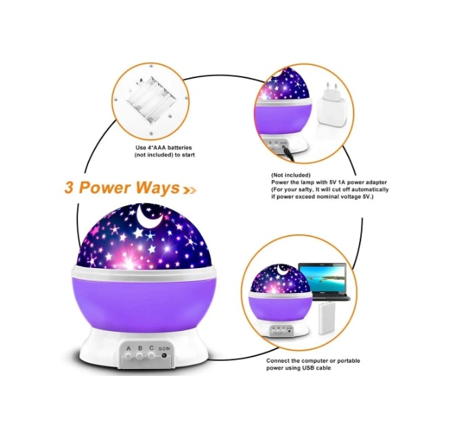 Lámpara Proyector Dream Rotating de Star Master - Imagen 2