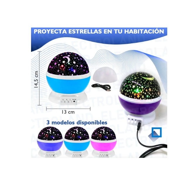 Lámpara Proyector Dream Rotating de Star Master - Imagen 4