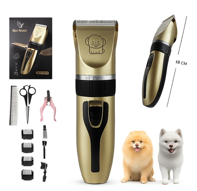 Set Cortapelos Para Mascotas Trazor Con Accesorios