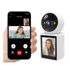 Cámara de Seguridad Con Pantalla Para Videollamadas