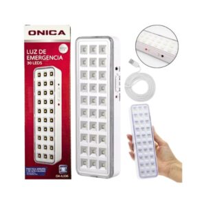 Luz de Emergencia 30 Leds Recargable 2 Modos de Intensidad