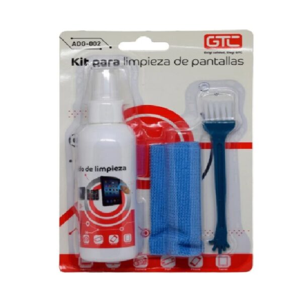 Kit Limpieza Para Pantallas GTC Liquido 100ml + Mini Paño - Imagen 2