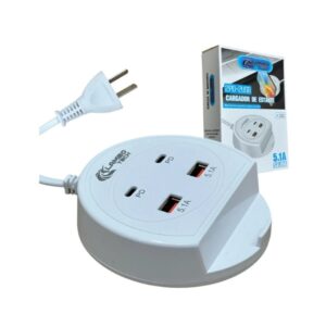 Base de Carga  2PD+2USB  5.1A Lambo Tech