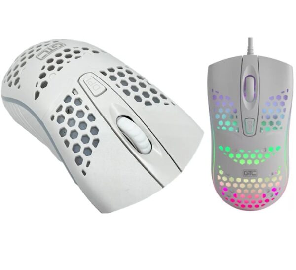 Kit Teclado Y Mouse GTC Retroiluminado RGB - Usb Blanco - Imagen 2