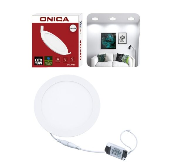 Panel Led 18w Redondo Luz Fría 6500K Onica 220v - Imagen 4