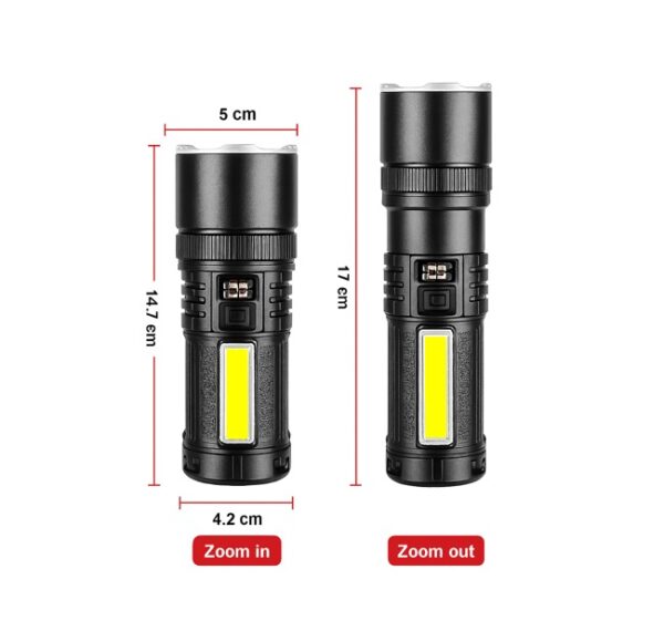 Linterna Multifunción Con Luz Pontente + Power Bank Lambo Tech - Imagen 3