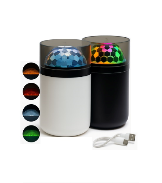 Mini Humidificador 180 ml con Luces LED Multicolor