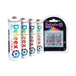 Pilas AA Recargables Deleex 3800 Mah x 4 Unidades