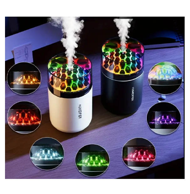 Mini Humidificador 180 ml con Luces LED Multicolor - Imagen 2