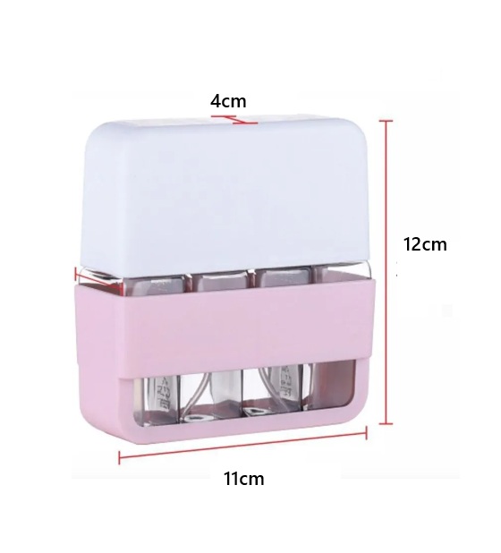 Set Viajero Frascos Plástico Dispenser 4 en 1 - Imagen 4