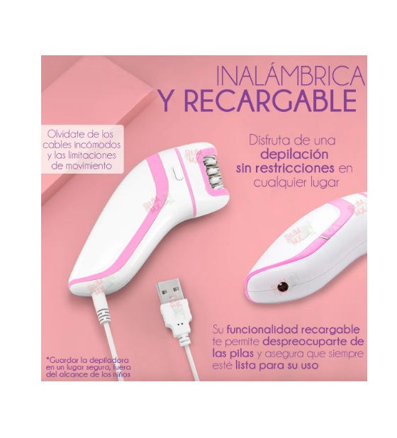 Depiladora Eléctrica Recargable Removedor De Vellos - Imagen 2