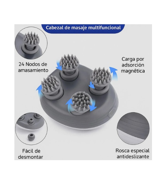Masajeador Capilar de Cuero Cabelludo Portátil - Imagen 3