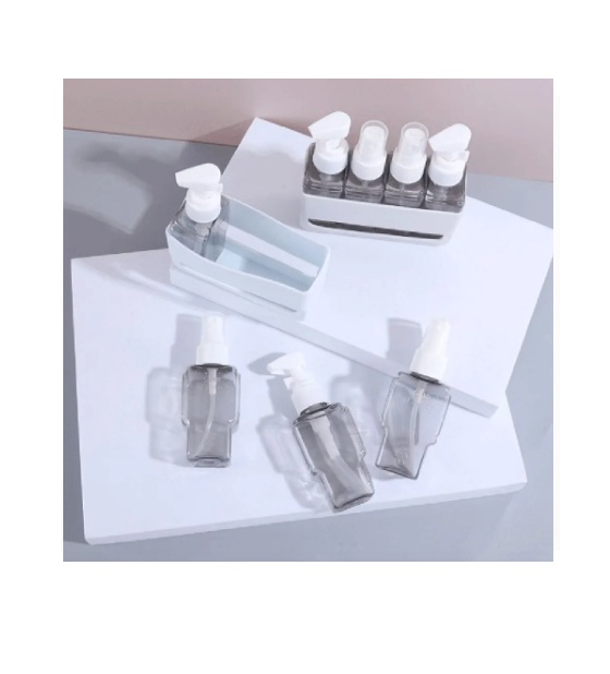 Set Viajero Frascos Plástico Dispenser 4 en 1 - Imagen 2