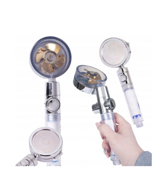 Duchador De Mano Cabezal Turbo Alta Presión Con Filtro Ducha - Imagen 4