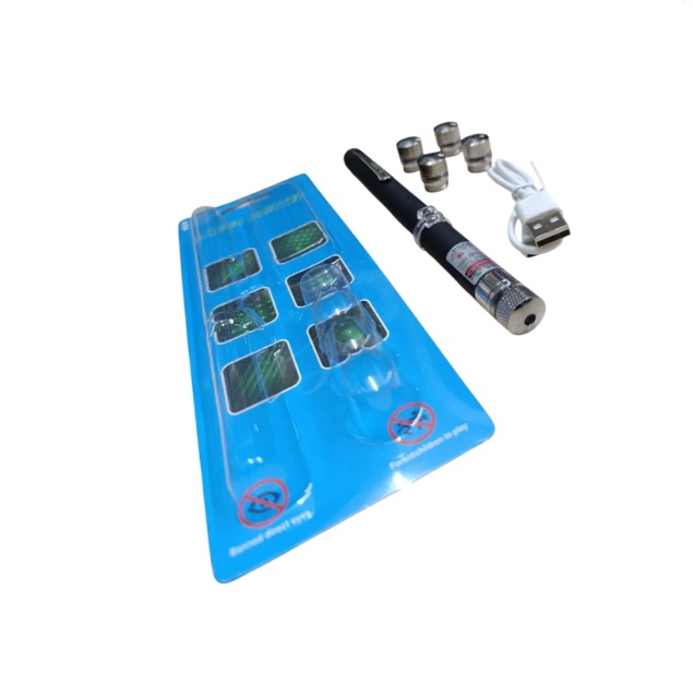 Puntero Láser 5 Puntas Recargable Luz Verde Lambo Tech - Imagen 4