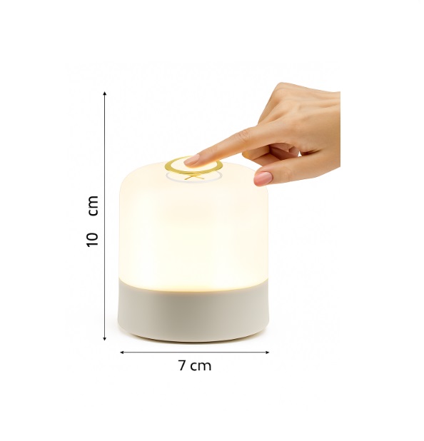 Lámpara nocturna táctil con carga USB - Imagen 4