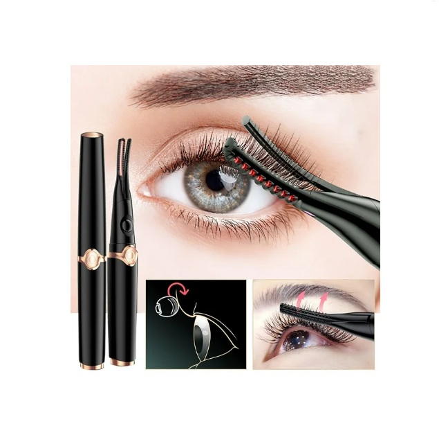 Arqueador Pestañas Rizador Eléctrico Doble Cabezal Usb