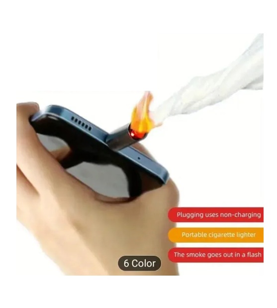 Llavero Encendedor Eléctrico Usb C Para Teléfono Celular - Imagen 4
