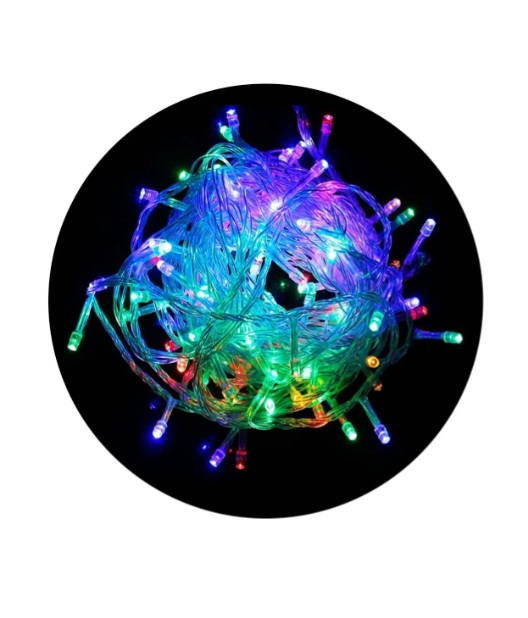Tira Guirnaldas Led 100 Luces 10 Mts Multicolor