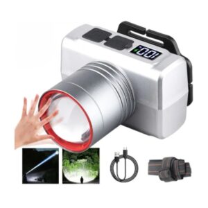 Linterna Minera Headlamp Con Sensor de Encendido 3 Modos