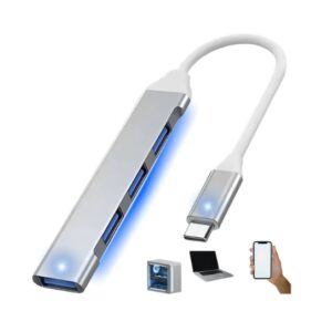 Adaptador Hub 4 Puertos USB 3.0 Tipo C Lambo Tech