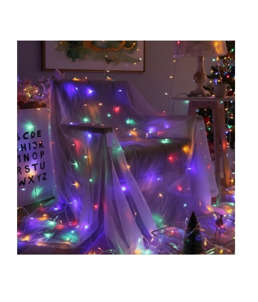 Tira Guirnaldas Led 100 Luces 10 Mts Multicolor - Imagen 2