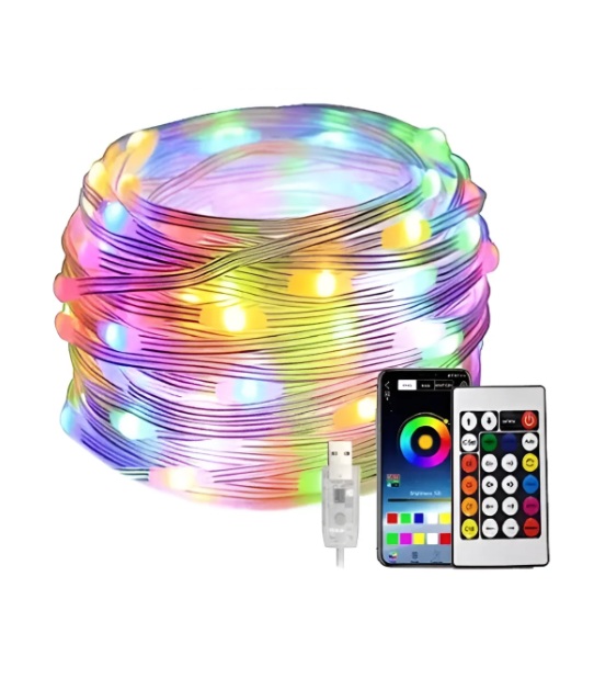 Tira Led 10 Mts RGB Con Control y APP Audio Rítmica - Imagen 2