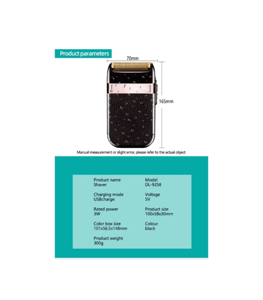 Afeitadora Recargable Waterproof Daling Dl-9258 - Imagen 2