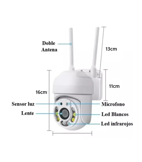 Cámara Smart Full Hd Exterior Wifi Sensor Movimiento Remoto - Imagen 4