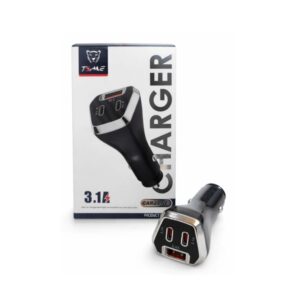 Cargador De Auto Celular 3.1 A USB y Tipo C” (Carga Rápida)