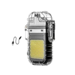 Encendedor Eléctrico Con Linterna Led Recargable USB