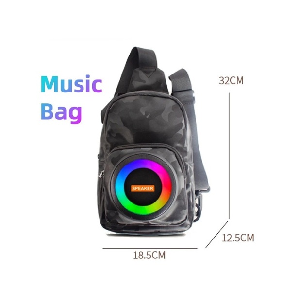 Mochila Urbana Con Parlante Bluetooth + USB + SD Memory Fuyhx - Imagen 2