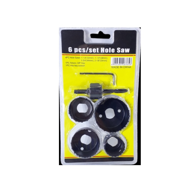 Set De Sierras Mechas Copa X6 Pcs Blister - Imagen 3