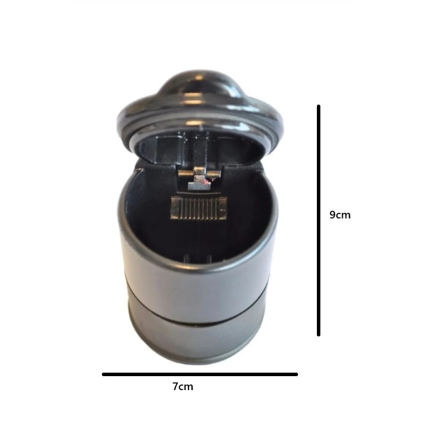 Cenicero Led Para Auto Portátil Universal Con Tapa - Imagen 3