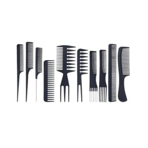 Juego De Peines Set 10 Unidades Peluqueria Profesional