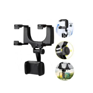 Soporte Celular 360 Espejo Holder Rotatorio Auto Portátil