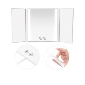 Espejo Touch Para Vehiculos Con Luces Led Parasol